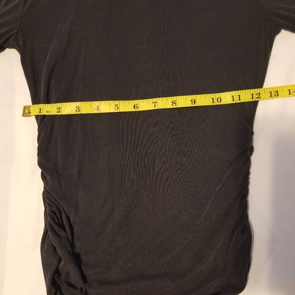 Free People Shirt Women's Size SP Color Dark Gray - Picture 5 of 10